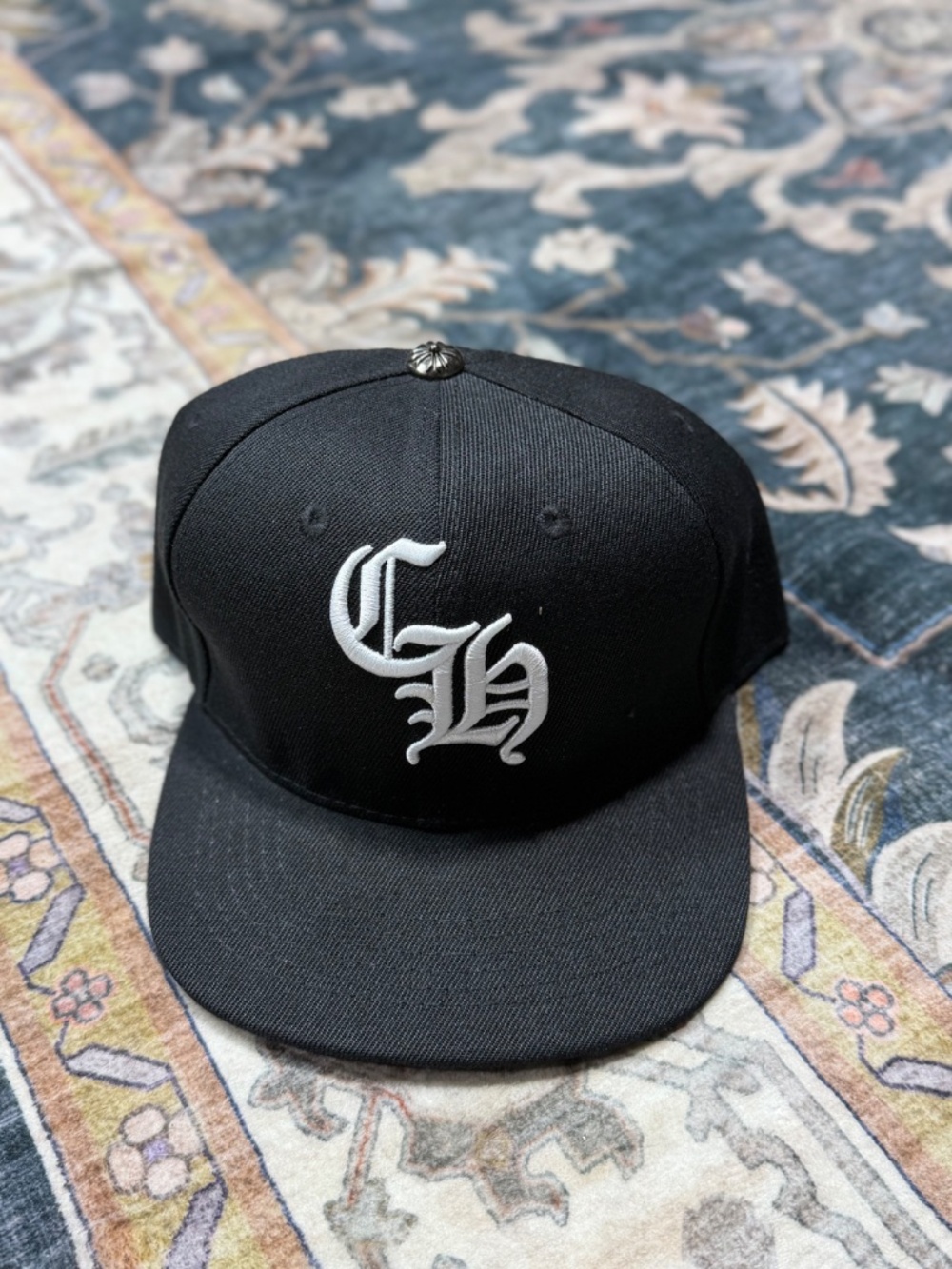 Chrome Hearts Embroidered CH Logo Hat 'Black'